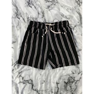 Pinstripe Twill Shorts